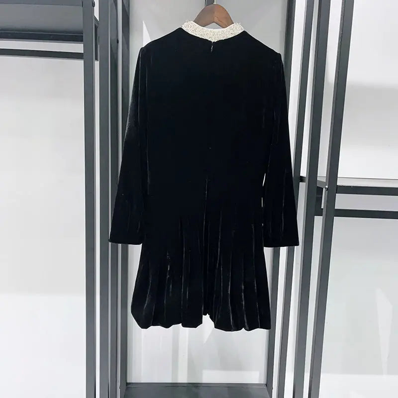 Puffy Mini Dress in Black