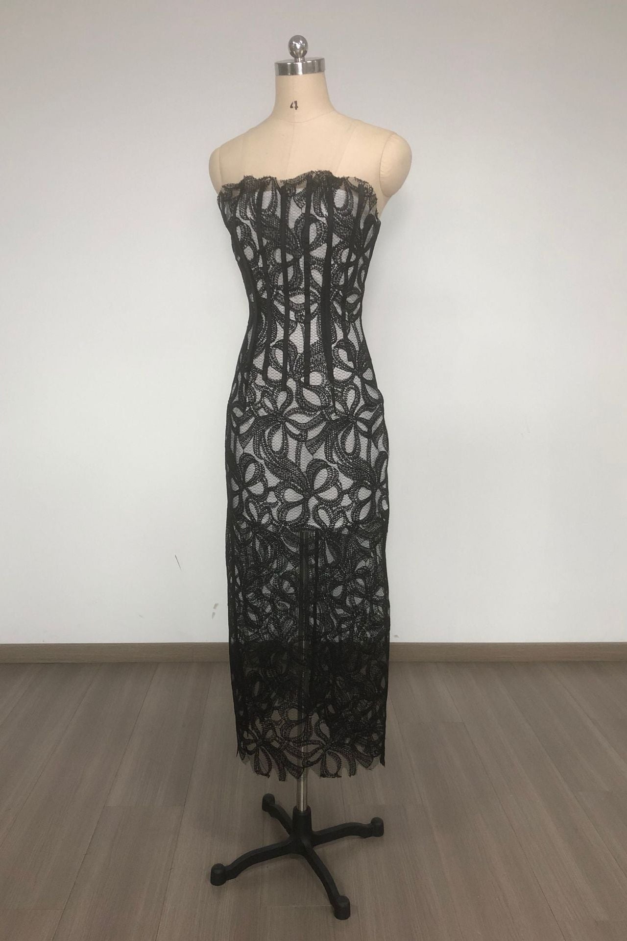 Flower Embroidered Midi Dress