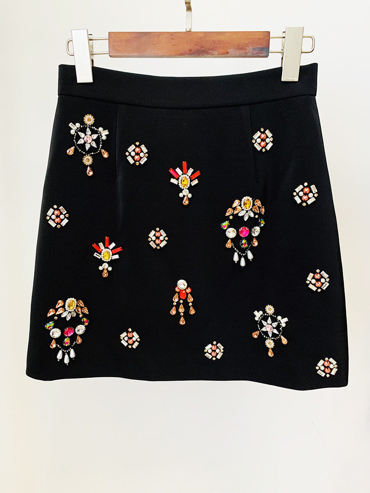 Rhinestone Embellished Skirt Sets