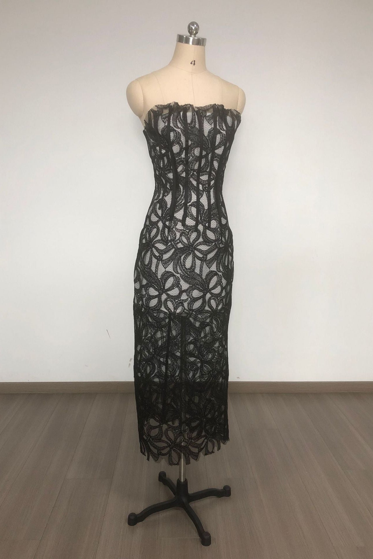 Flower Embroidered Midi Dress