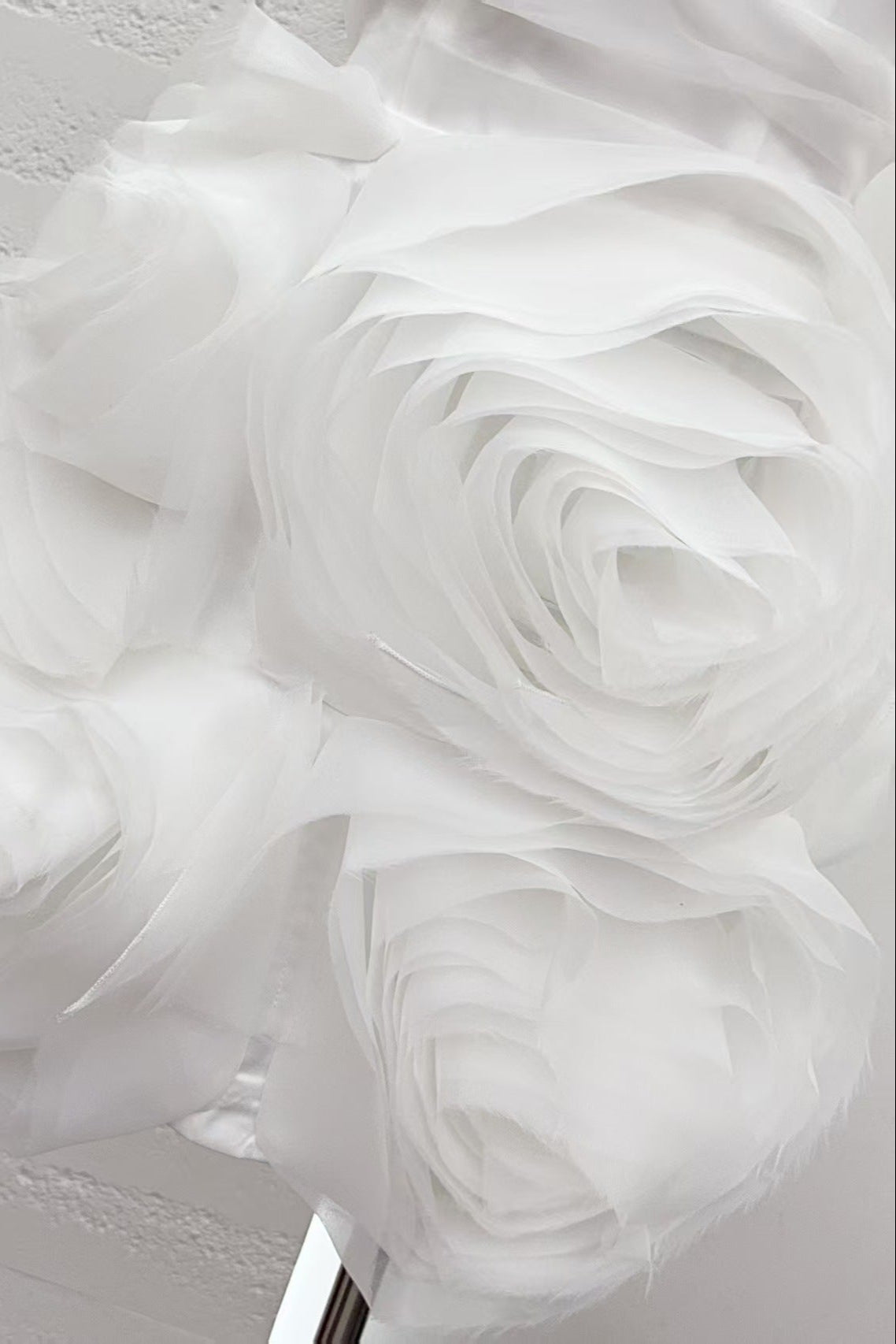 Organza White Mini Dress