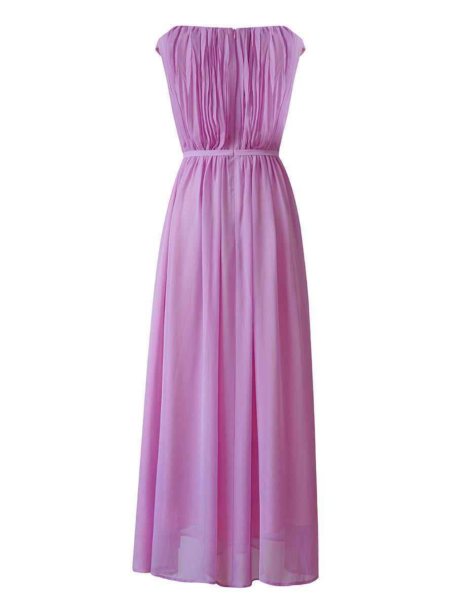 Pink One-Shoulder Dress