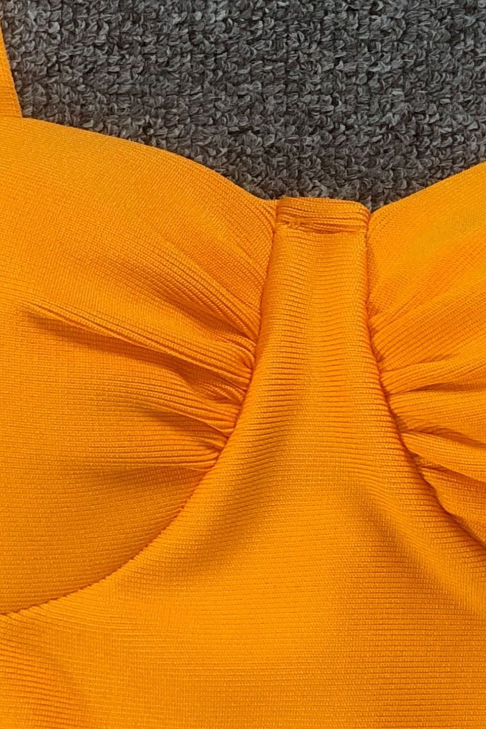 Yellow Strap Backless Midi Dress