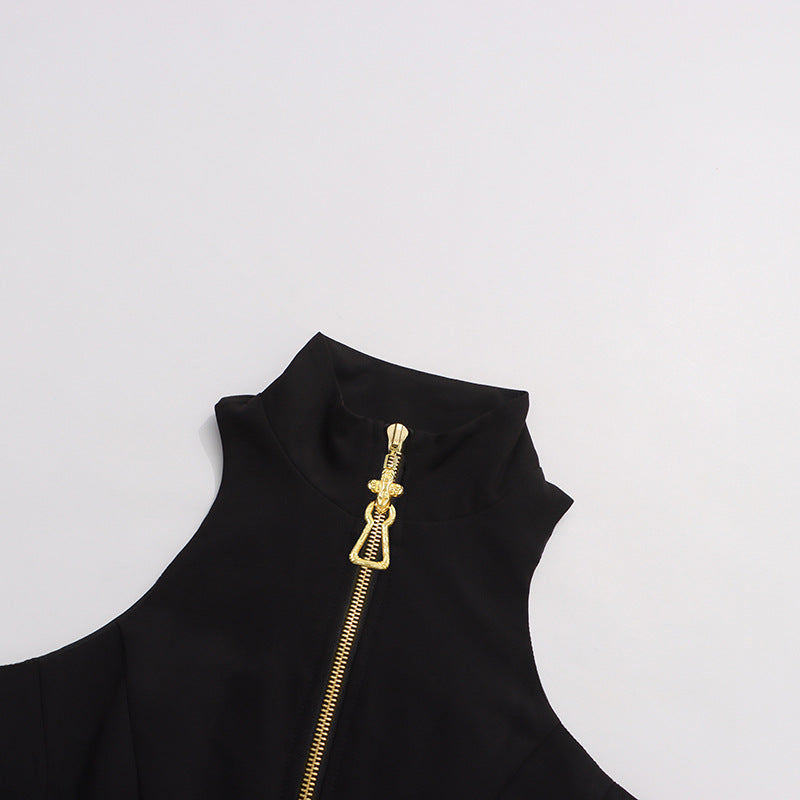 Black Dress in Grain