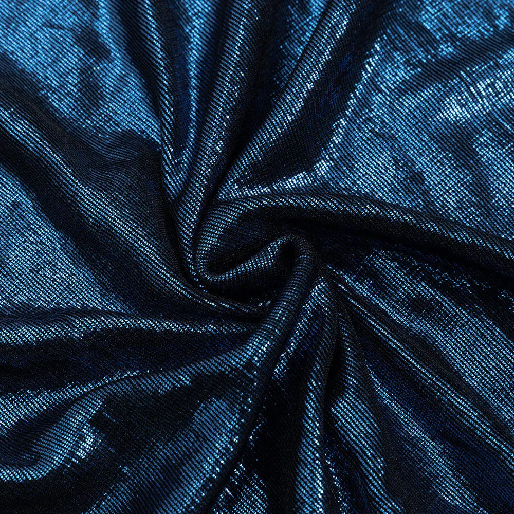 Dark Blue Contour Off Shoulder Ruched Maxi Dress