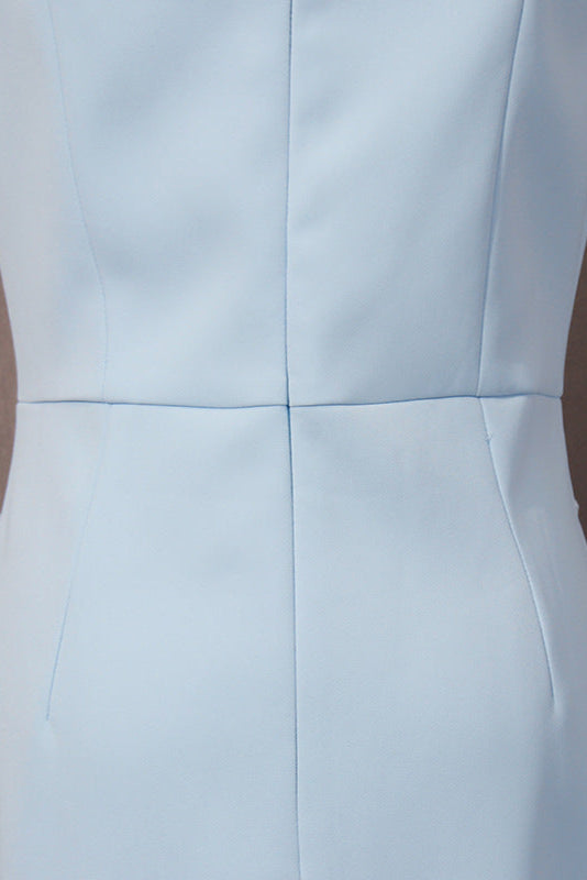 3D Flower Midi Dress in Blue