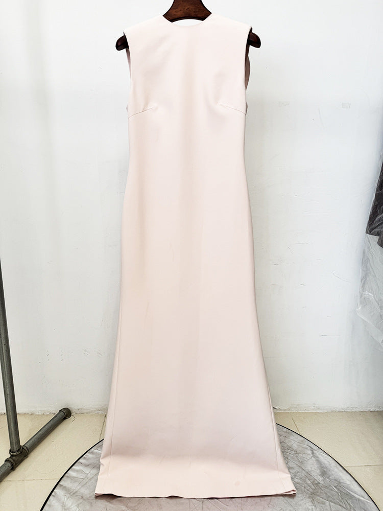 Evoleta Sleeveless Ruffle Maxi Dress