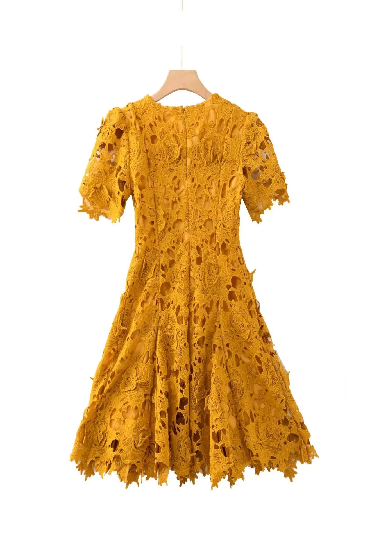 Orange Hollow Mini Dress