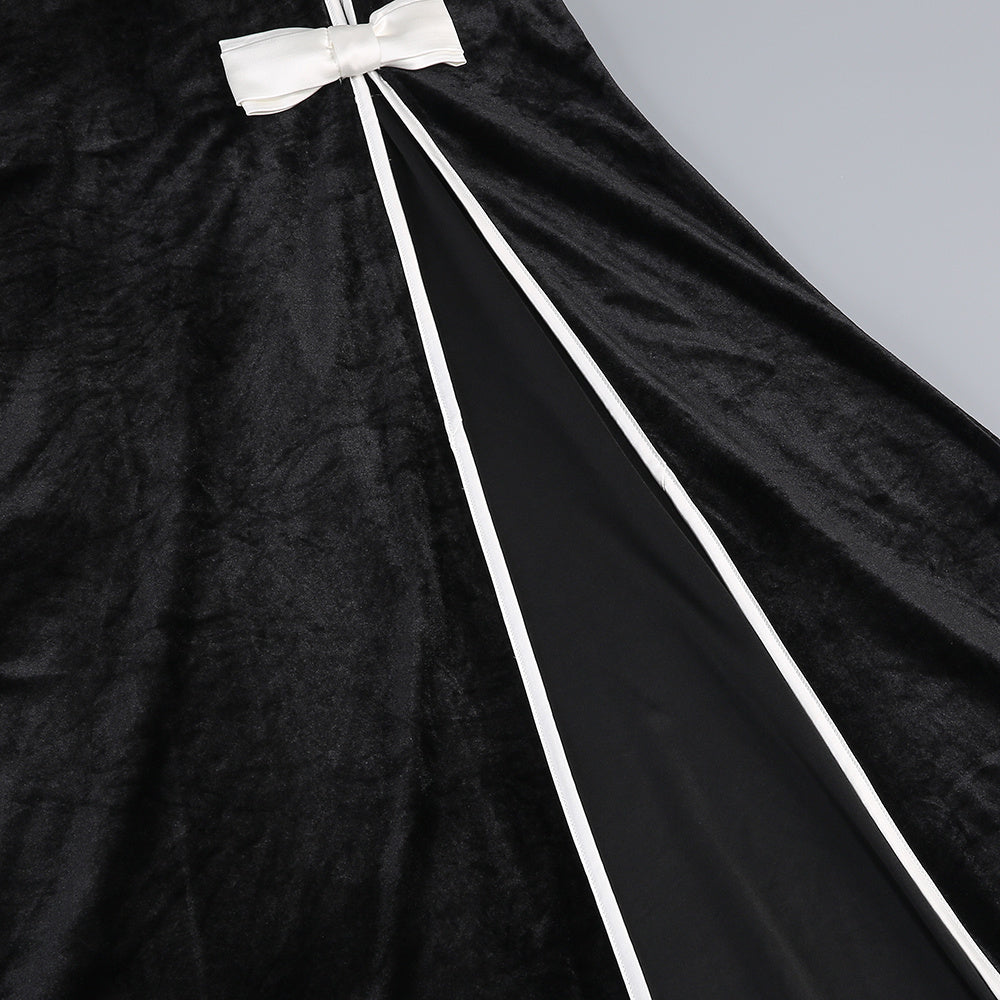 Cascade Maxi Dress in Black