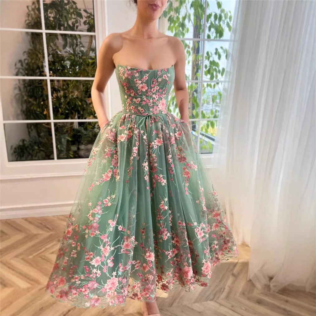 Floral Ballerina Midi Dress