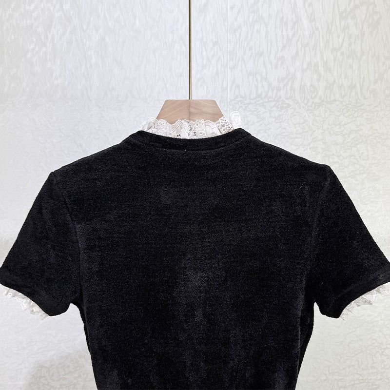 Kama Black Knit Midi Dress