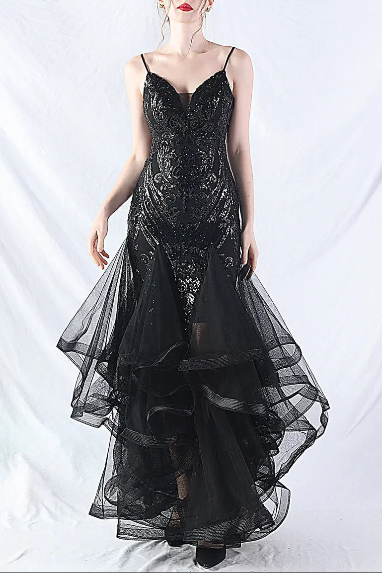 Sequin Slip Maxi Dress