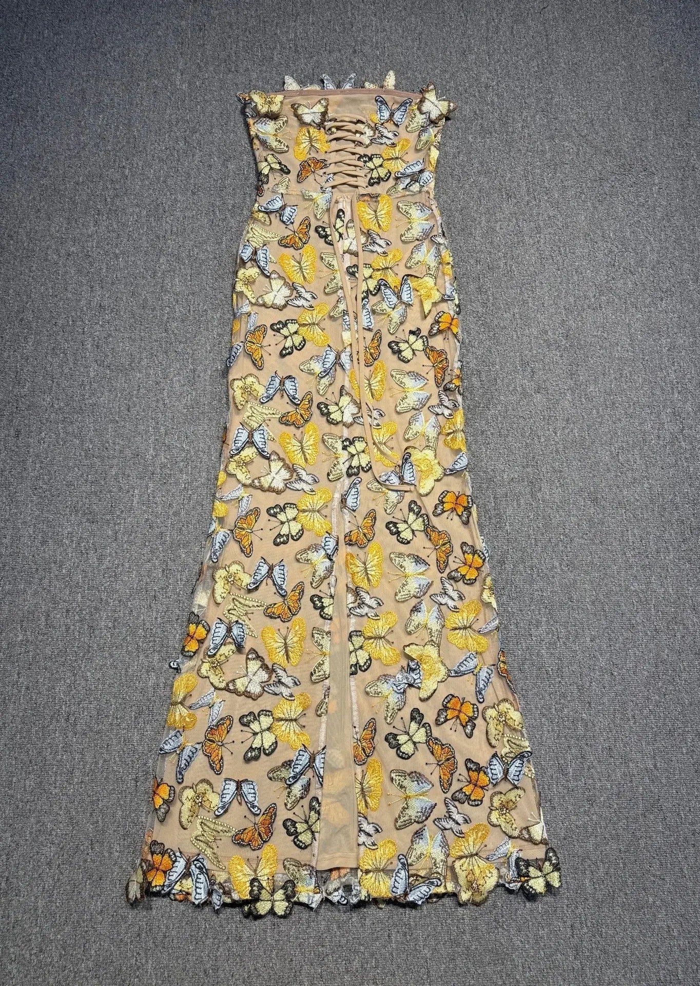 3D Lace Maxi Dress
