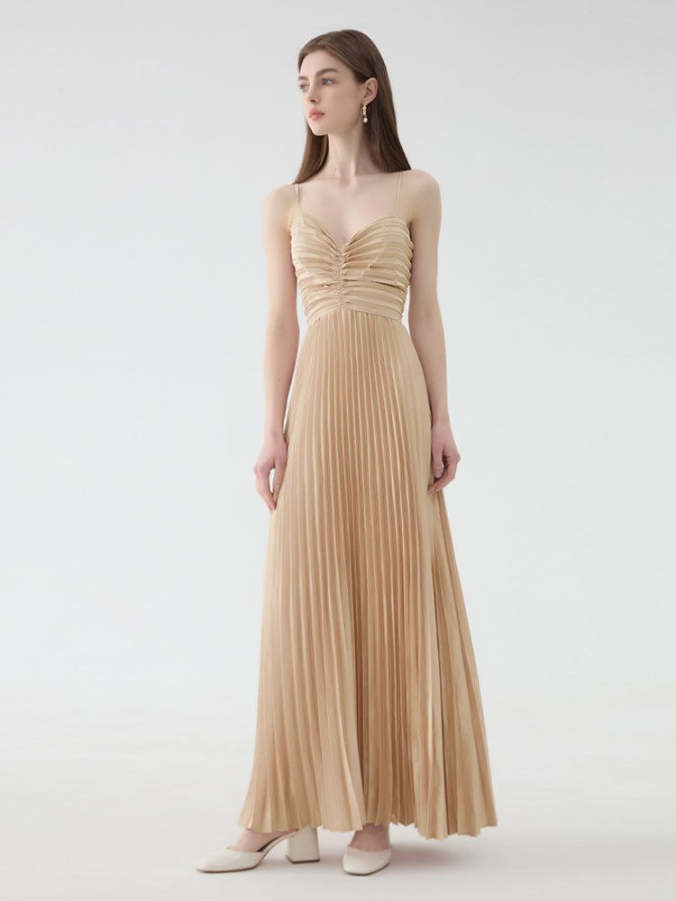 Slip Maxi Dress in Apricot