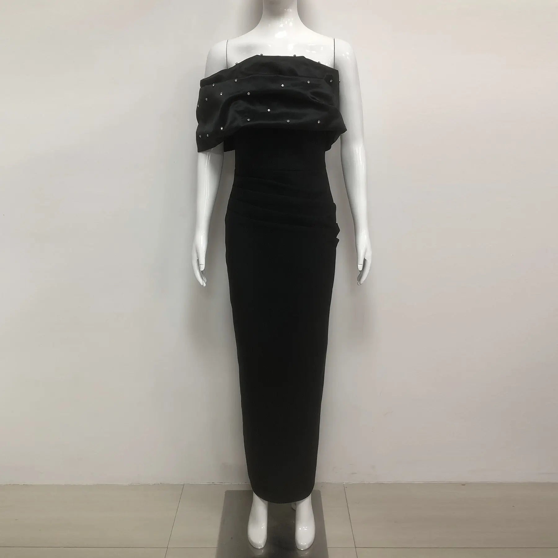 Black Embellished Maxi Dress