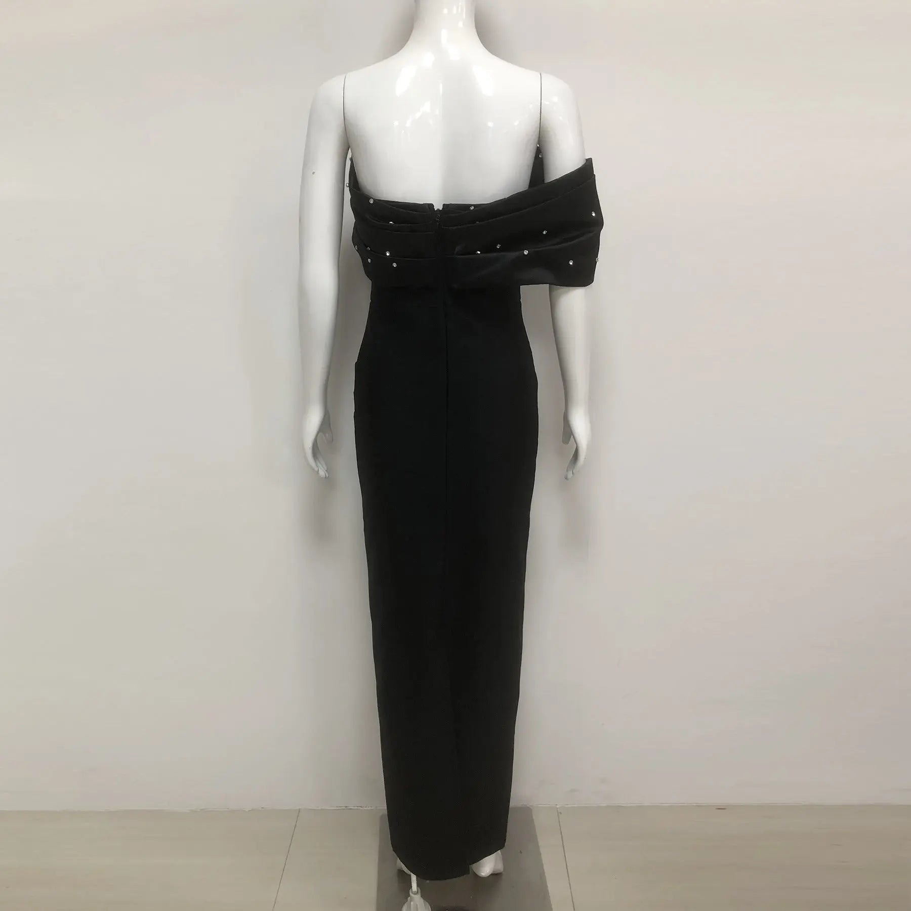 Black Embellished Maxi Dress