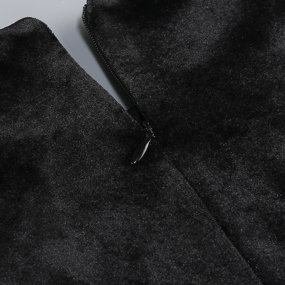 Cascade Maxi Dress in Black
