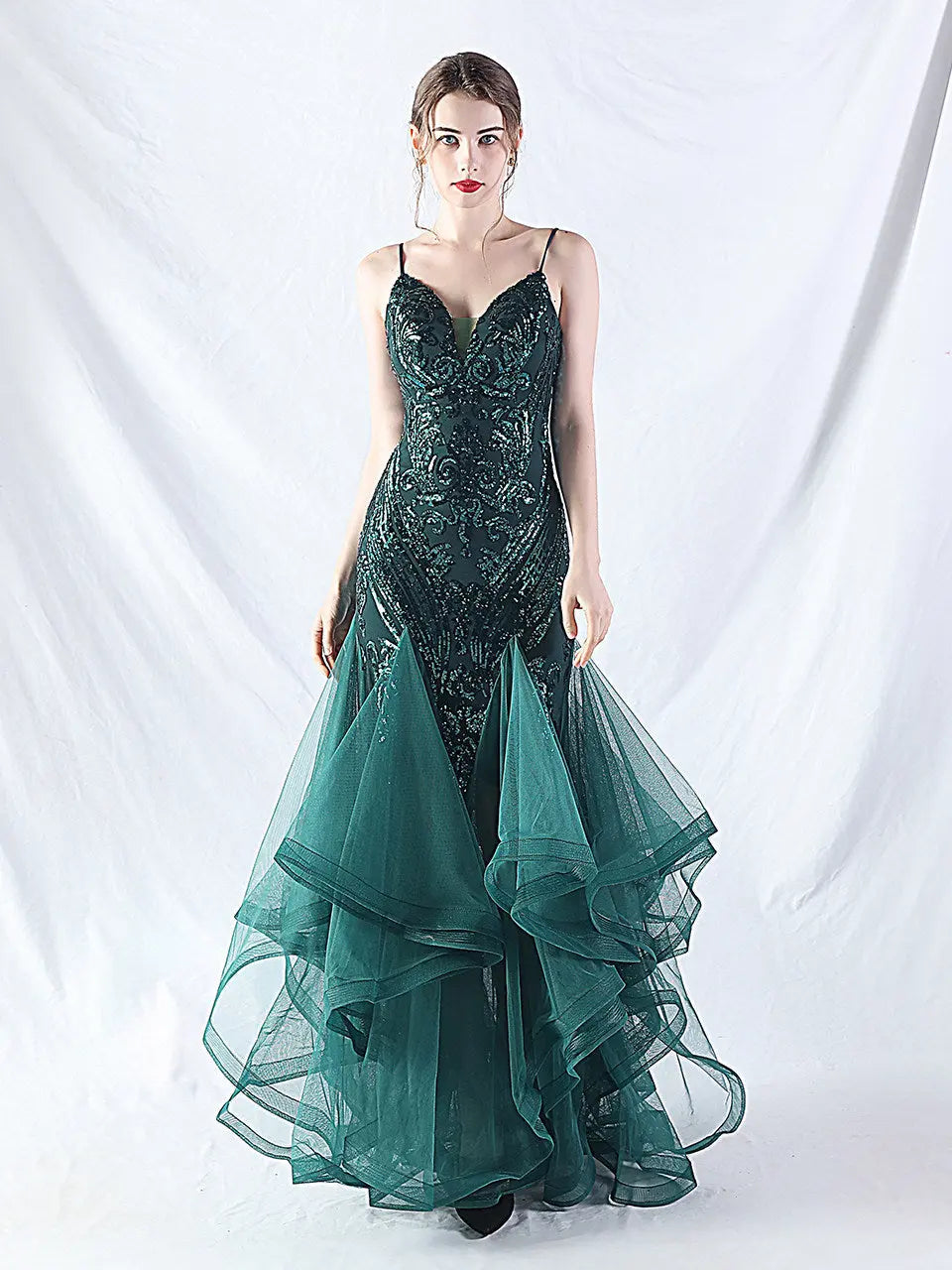 Sequin Slip Maxi Dress