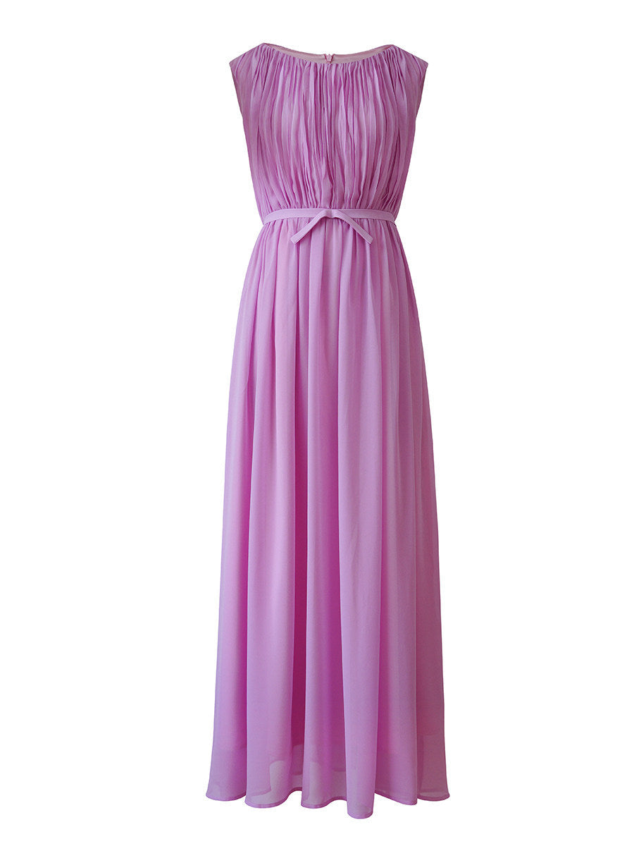 Pink One-Shoulder Dress