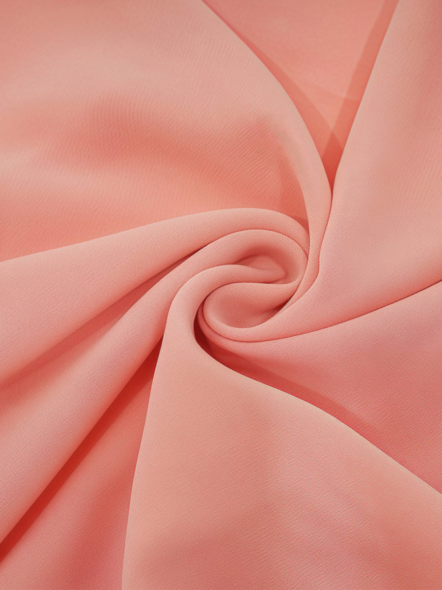 Pink Halter-Neck Midi Dress