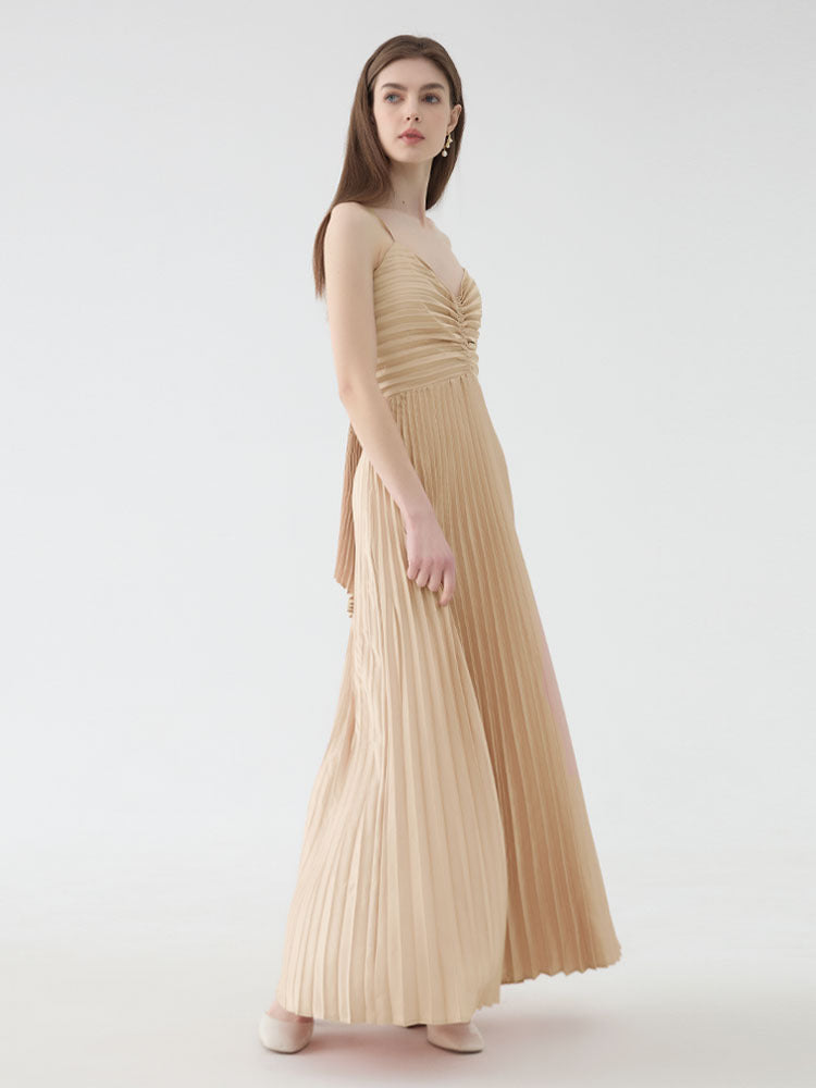 Slip Maxi Dress in Apricot