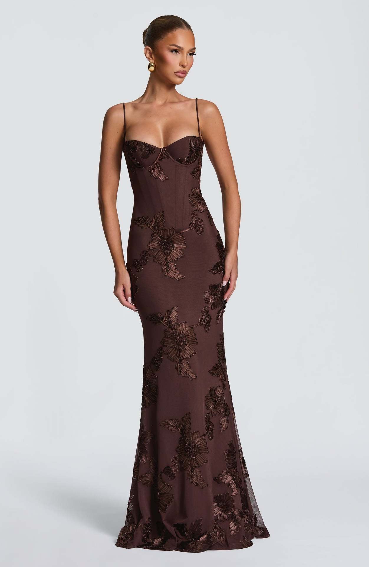 Maxi Dress -Brown