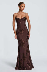 Maxi Dress -Brown