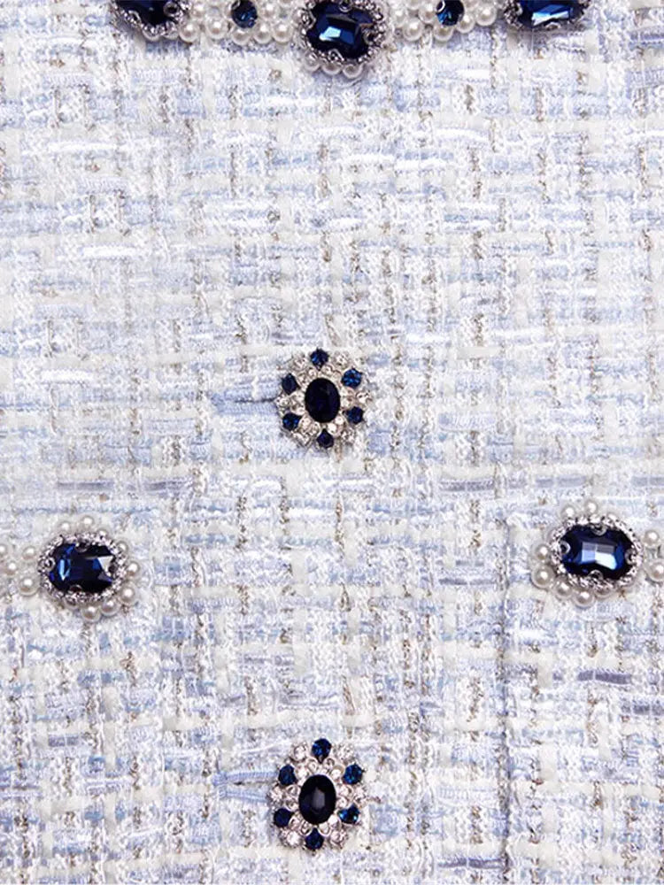Blue Embellished Jacket