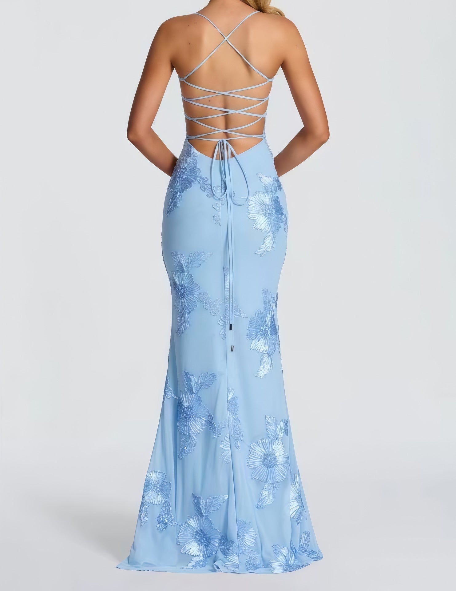 Maxi Dress-Light Blue