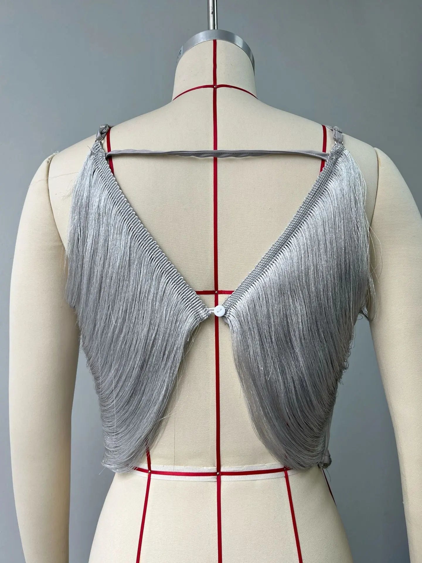 Off Shoulder Camisole Vest Fringed Top