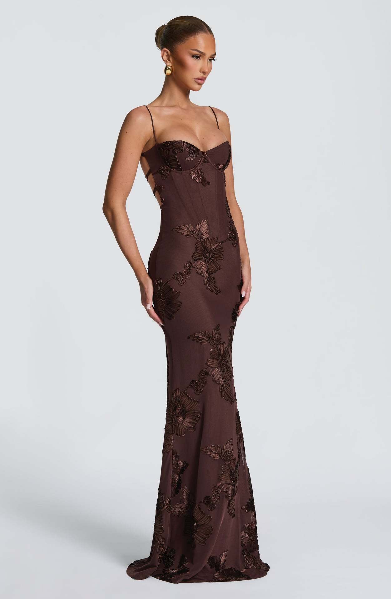 Maxi Dress -Brown