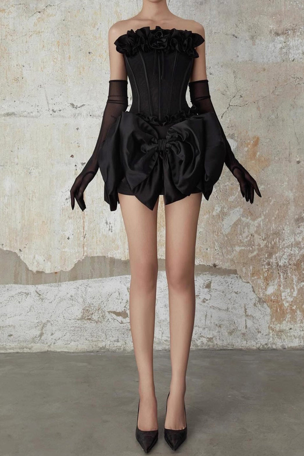 Flower Corset Skirt Set