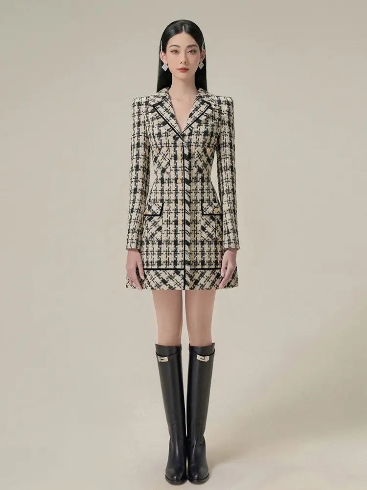 Houndstooth Mini Dress