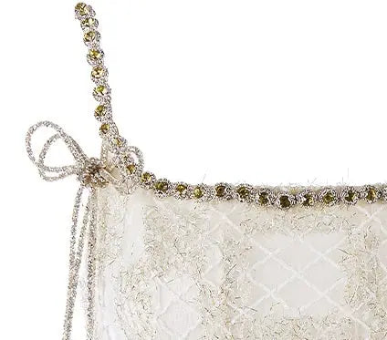Beige Square Collar Sleeveless Lace Cocktail Dress