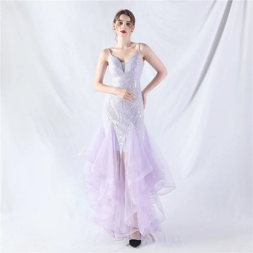 Sequin Slip Maxi Dress