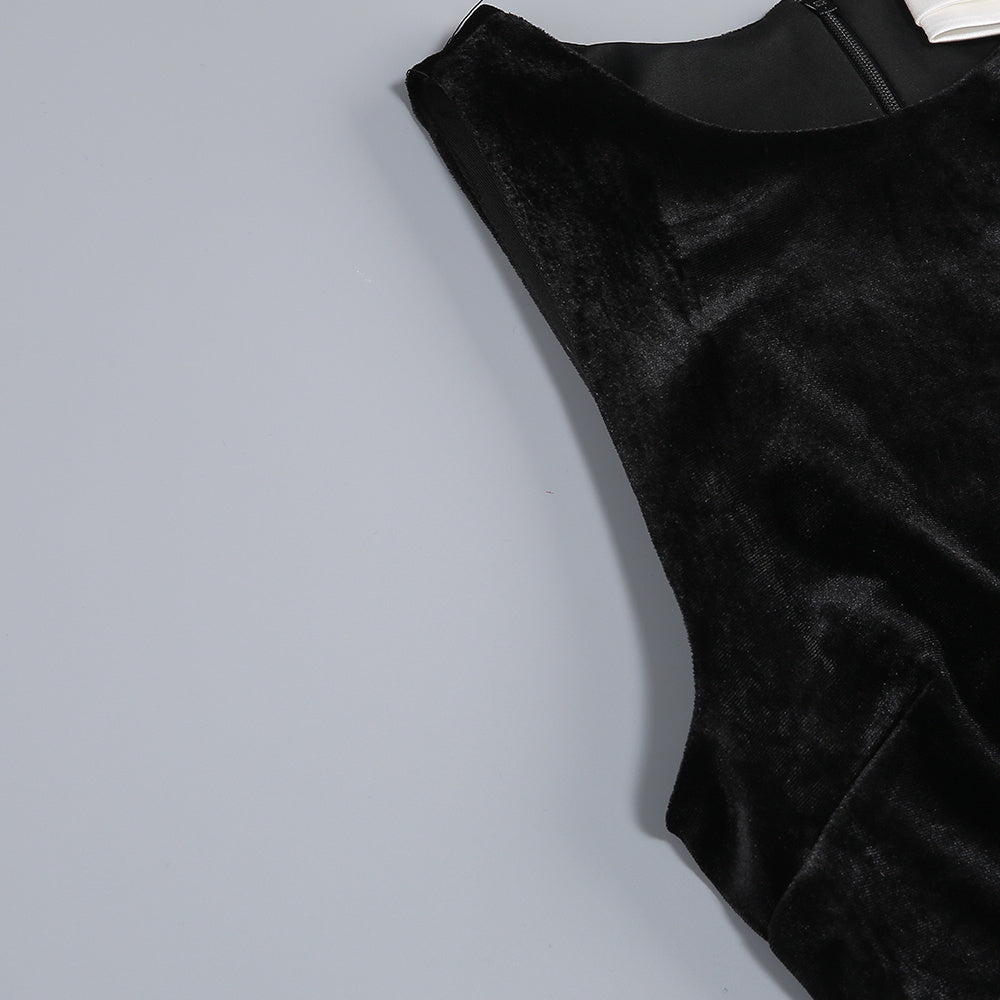 Cascade Maxi Dress in Black