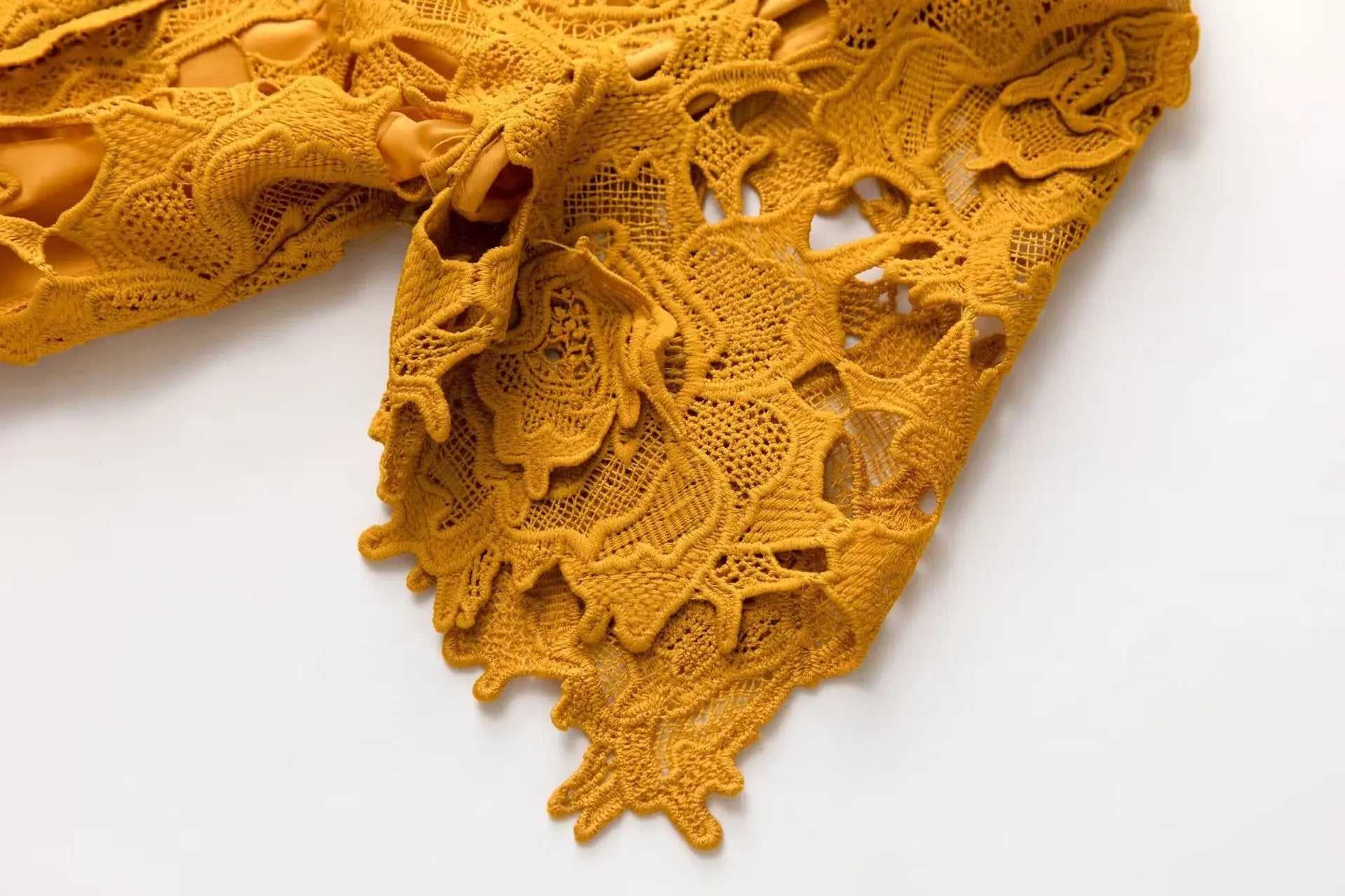 Orange Hollow Mini Dress