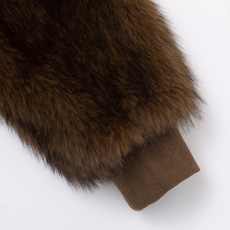 Stacey One Shoulder Furry Top