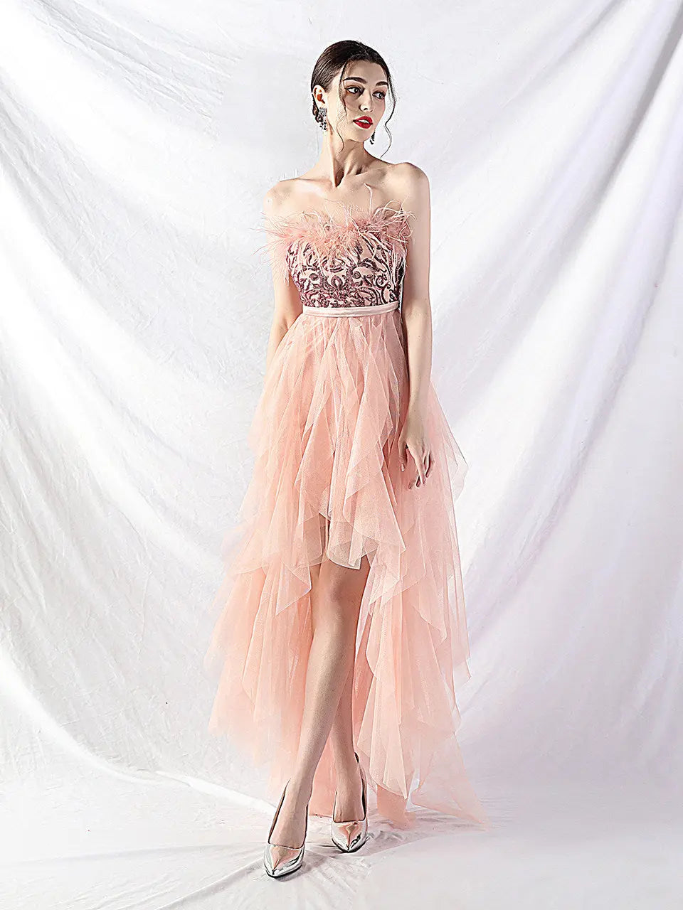 Feather Midi Dress