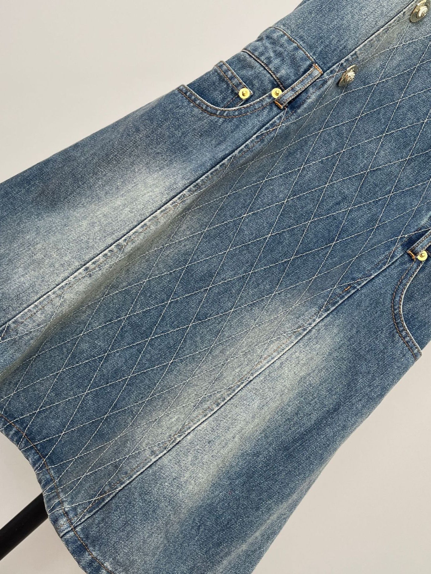 Denim Sleeveless Mini Dress