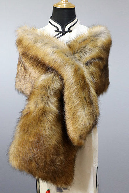 Faux Fur Shawl