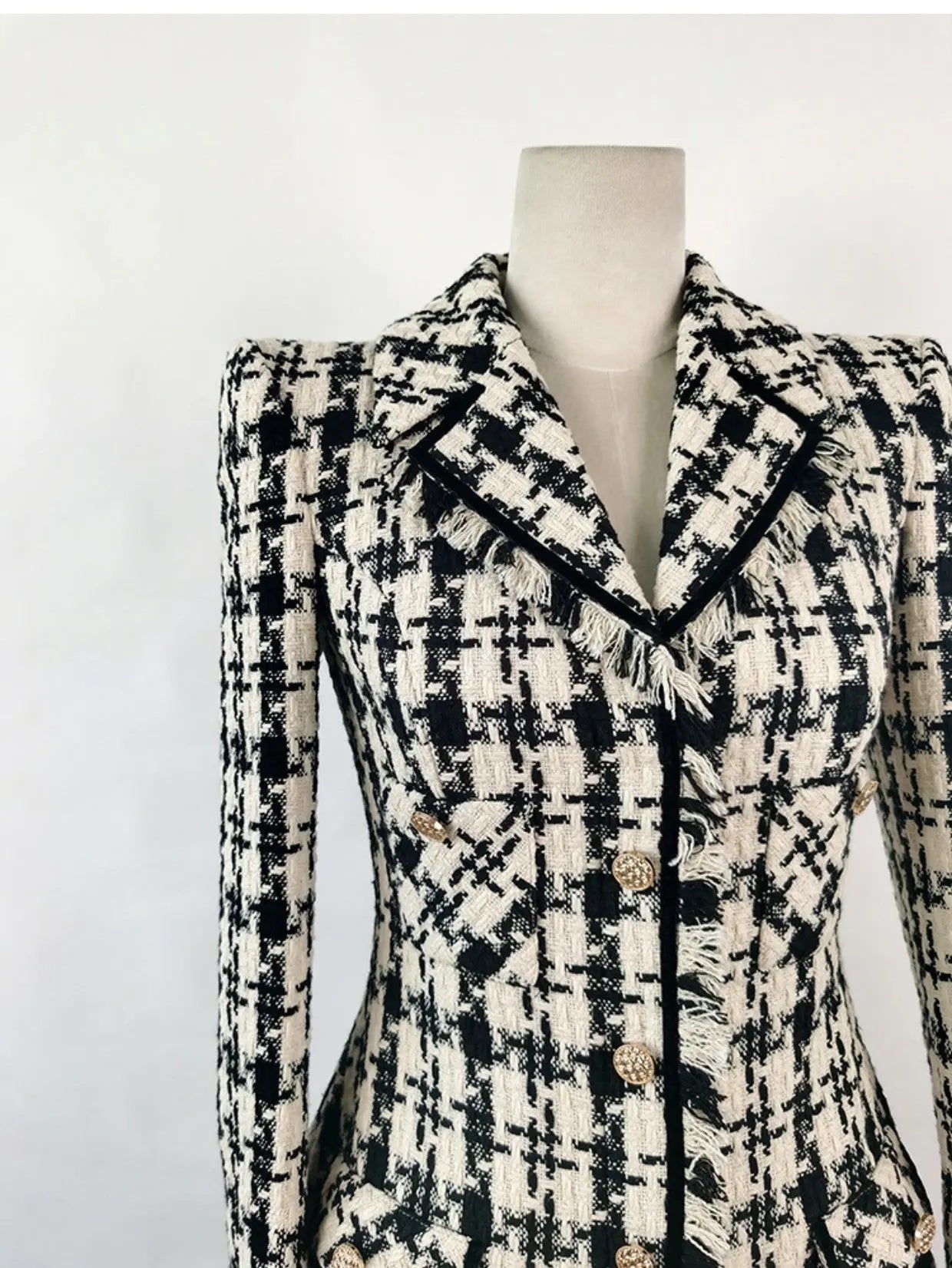 Houndstooth Mini Dress