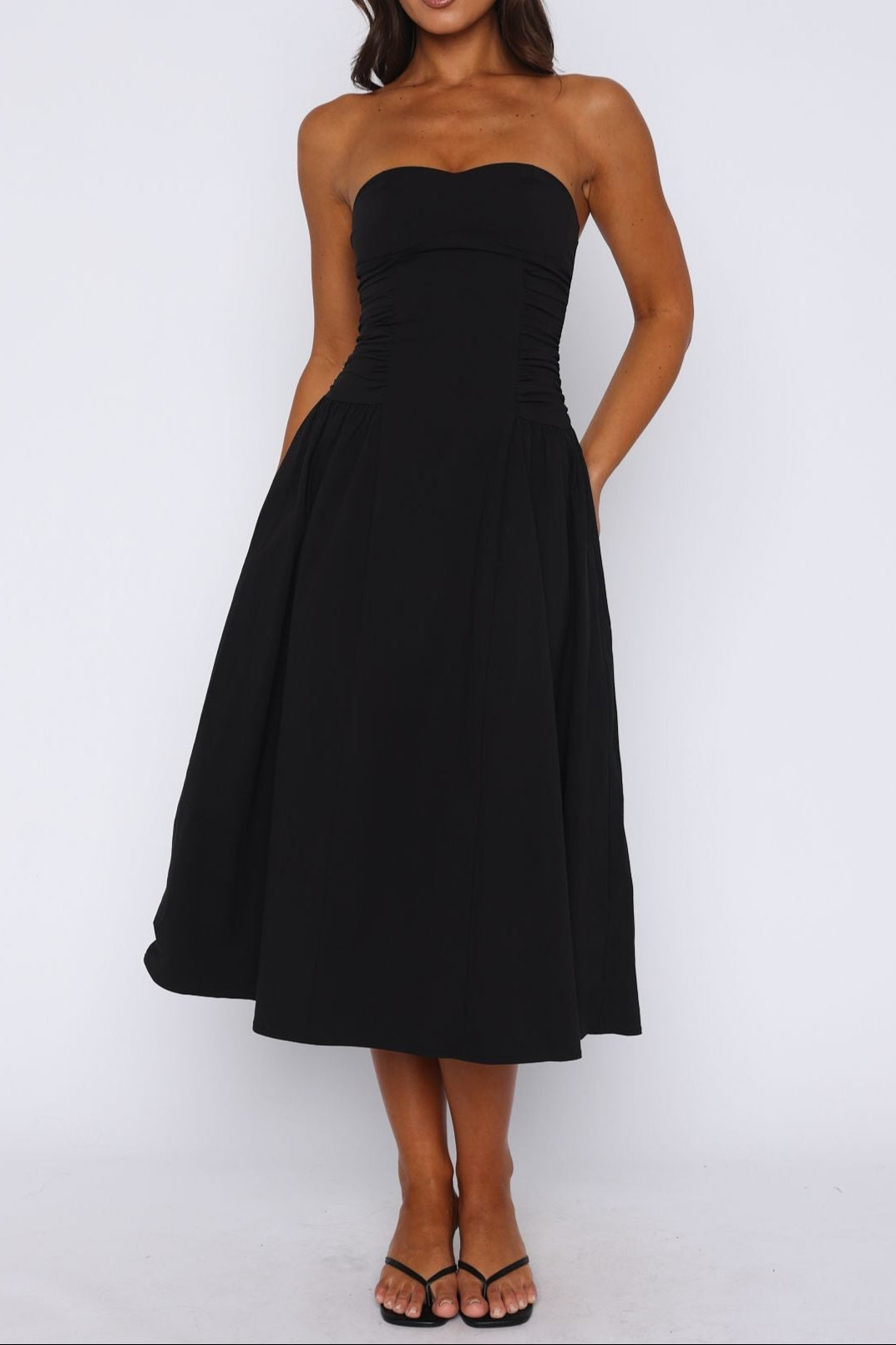 Midi Dress in Black