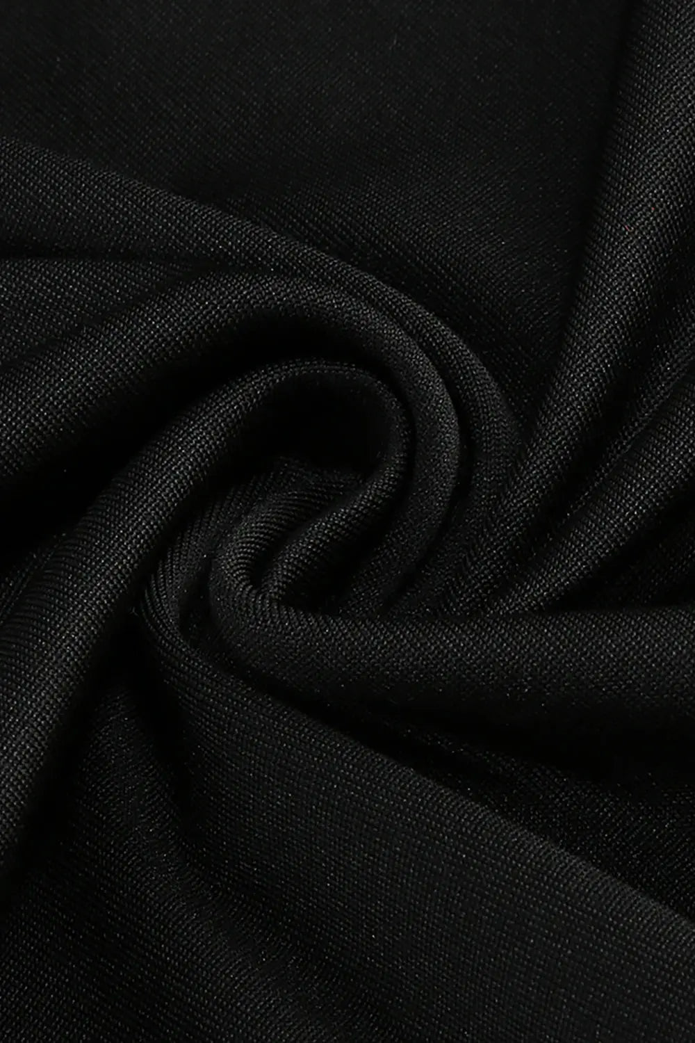 One Shoulder Peony Ruffle Gown in Black