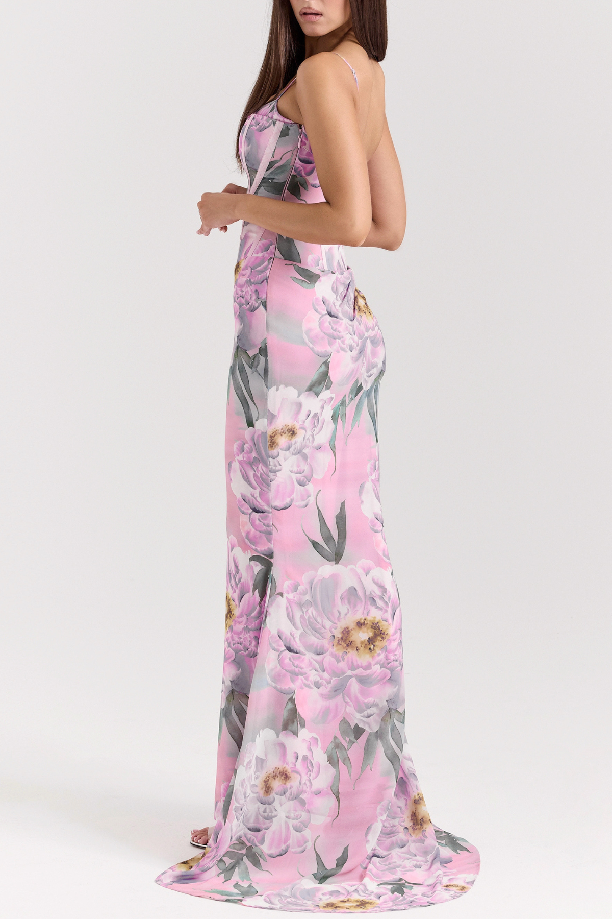 Floral Corset Maxi Dress