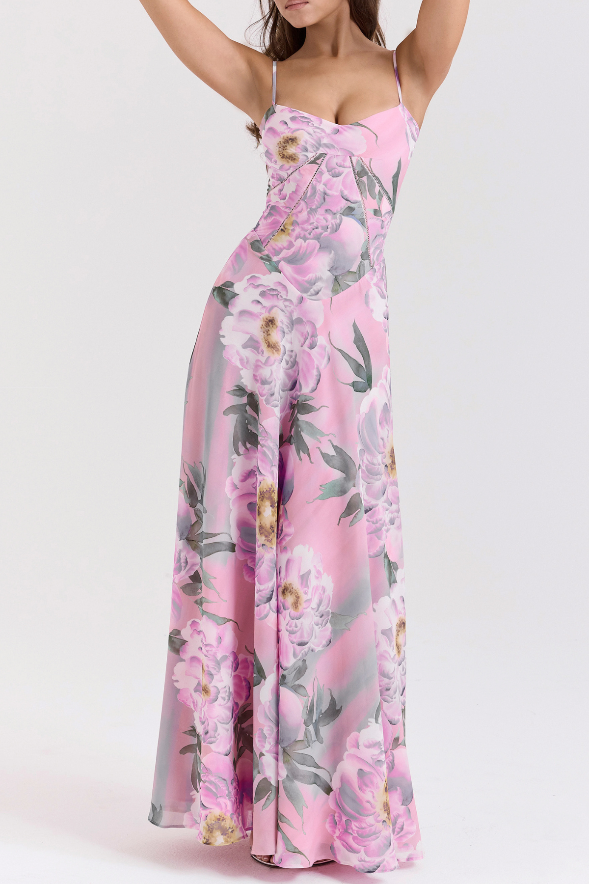 Floral Corset Maxi Dress