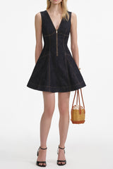 Indigo Denim Mini Dress