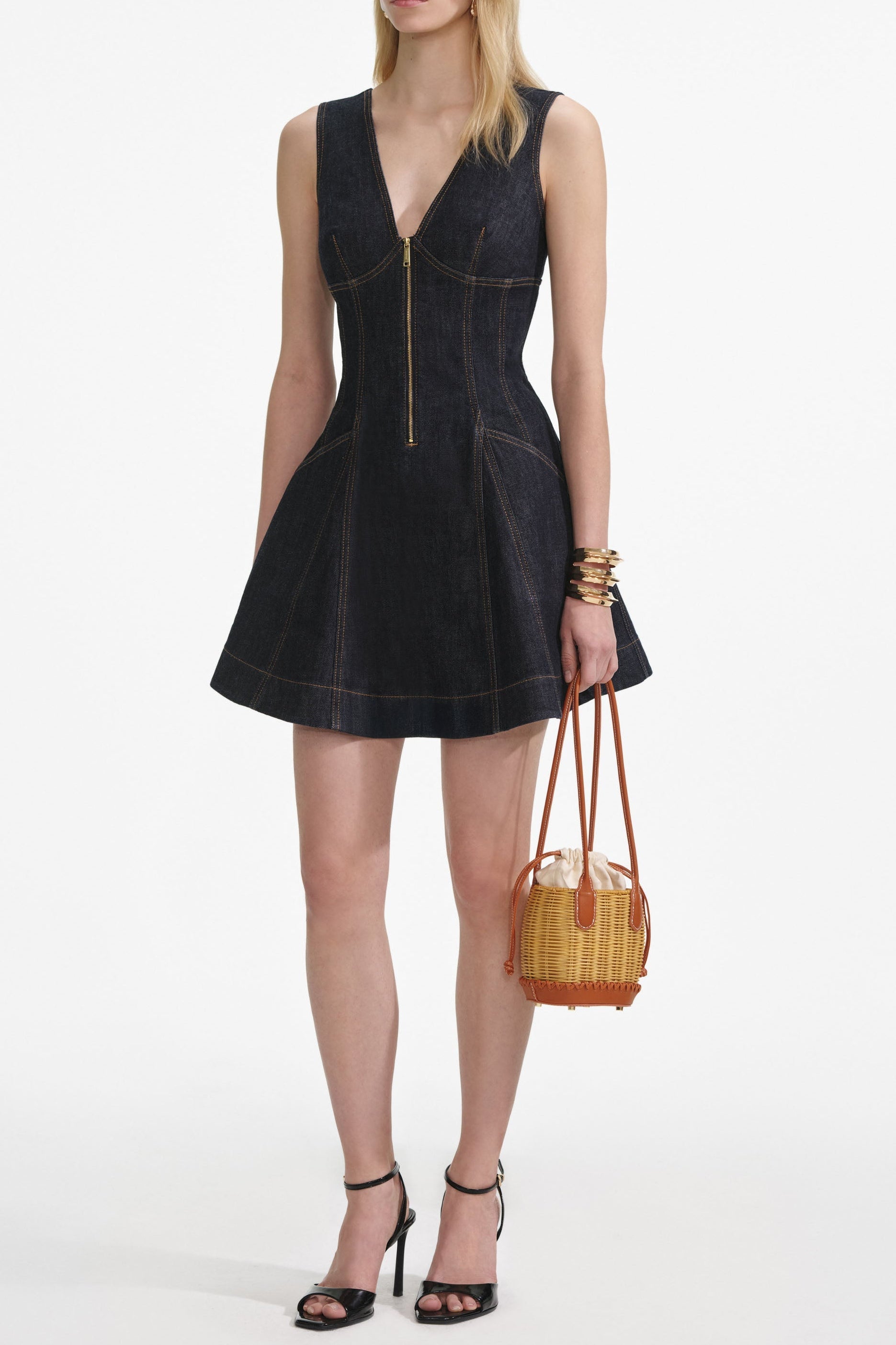 Indigo Denim Mini Dress