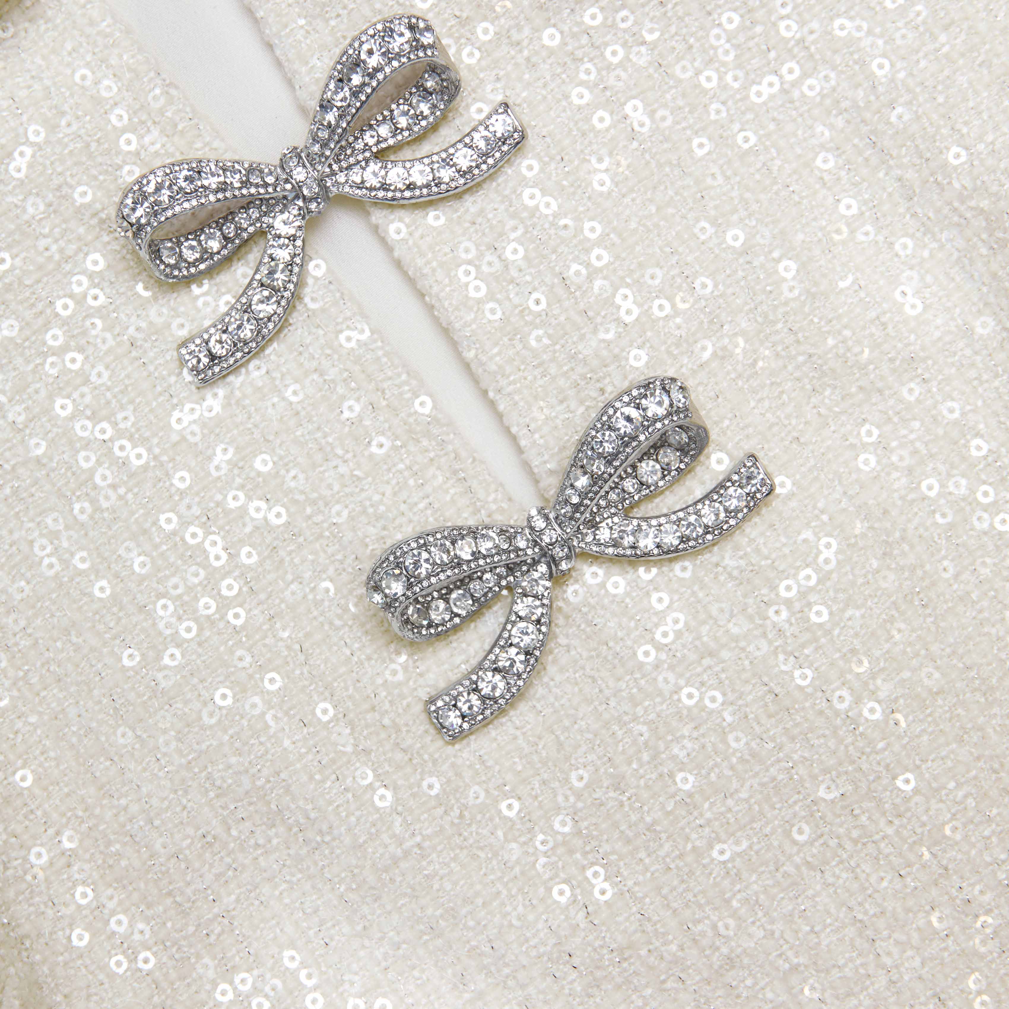 Cream Boucle Mini Dress
