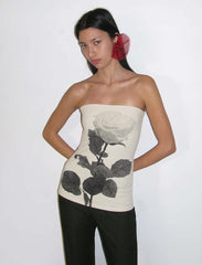 Wool Conxita Top In Ecru